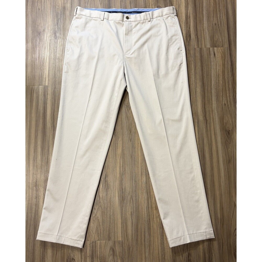 Brooks Brothers Dress Pants Tan Light Weight Advantage Chino Clark 40X34